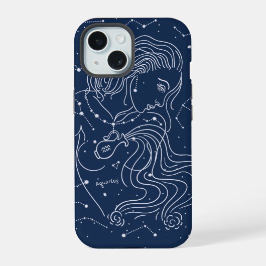 Aquarius iPhone 15 Case (Achterkant)