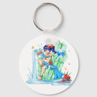 Aquarius, Januari baby, sleutelhanger van de diers