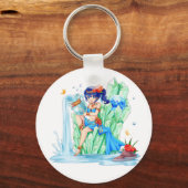 Aquarius, Januari baby, sleutelhanger van de diers (Voorkant)