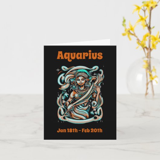 Aquarius Kaart (Gele Bloem)