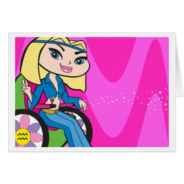 Aquarius-kaart (Voorkant Horizontaal)