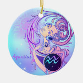 Aquarius Keramisch Ornament (Voorkant)