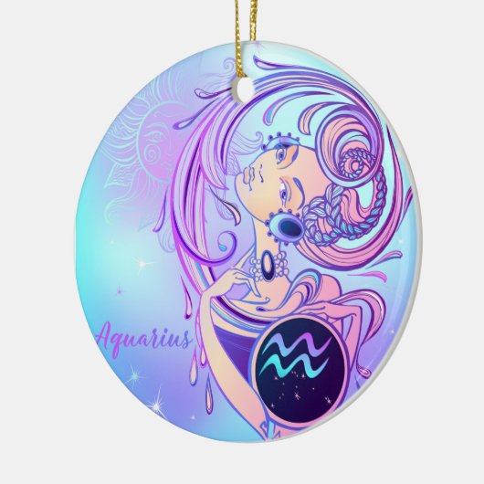 Aquarius Keramisch Ornament (Links)
