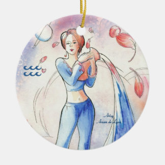 Aquarius Keramisch Ornament