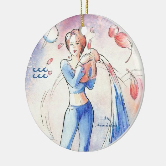 Aquarius Keramisch Ornament (Links)