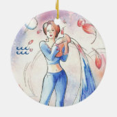 Aquarius Keramisch Ornament (Achterkant)
