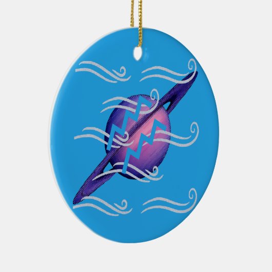 Aquarius Keramisch Ornament (Rechts)