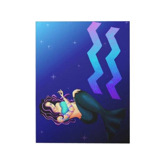 Aquarius-laptop Notitieblok (Linkerzijde)