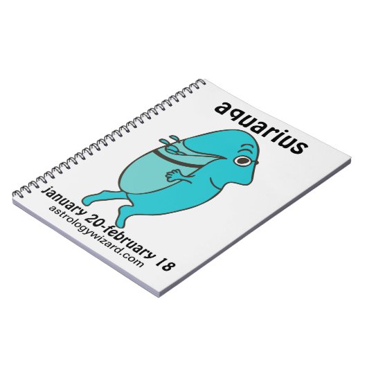 Aquarius-laptop Notitieboek (Linkerzijde)