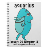 Aquarius-laptop Notitieboek (Voorkant)