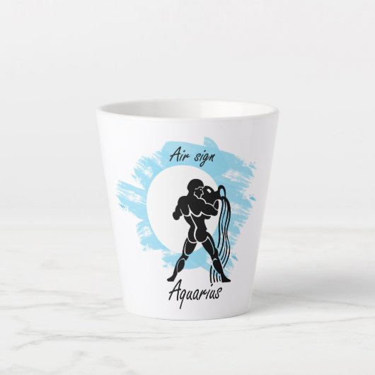 Aquarius Latte Mok (Voorkant)