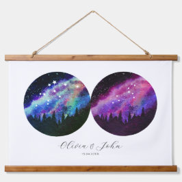 Aquarius Leo - Persoonlijke paren Horoscope Hangend Wandkleed