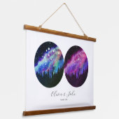 Aquarius Leo - Persoonlijke paren Horoscope Hangend Wandkleed (Gebogen)