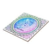Aquarius Maan Vrouw Tegeltje (Zijkant)