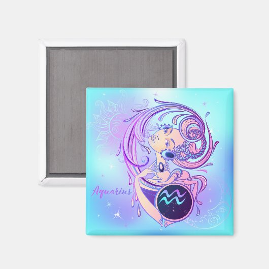 Aquarius Magneet (Voorkant / Achterkant)