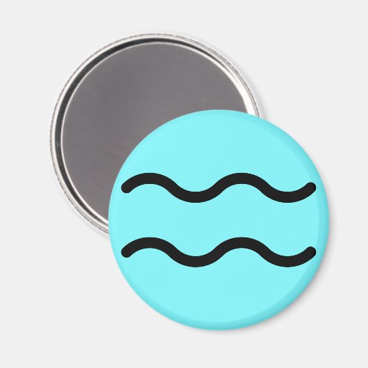 Aquarius-magneet Magneet (Voorkant / Achterkant)