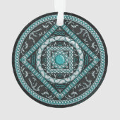 Aquarius Mandala Acryl Ornament (achterkant)