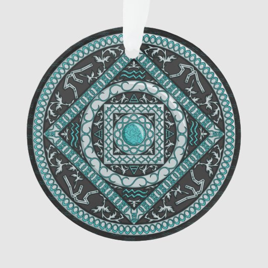 Aquarius Mandala Acryl Ornament (voorkant)