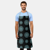Aquarius Mandala All-Over Print Schort (Gedragen)