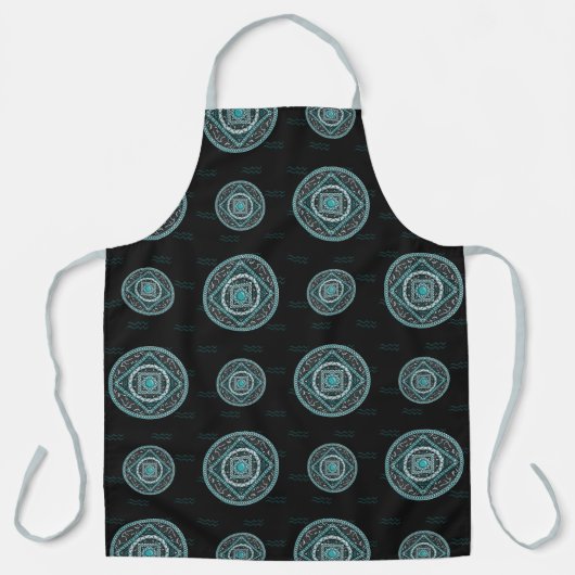 Aquarius Mandala All-Over Print Schort (Voorkant)