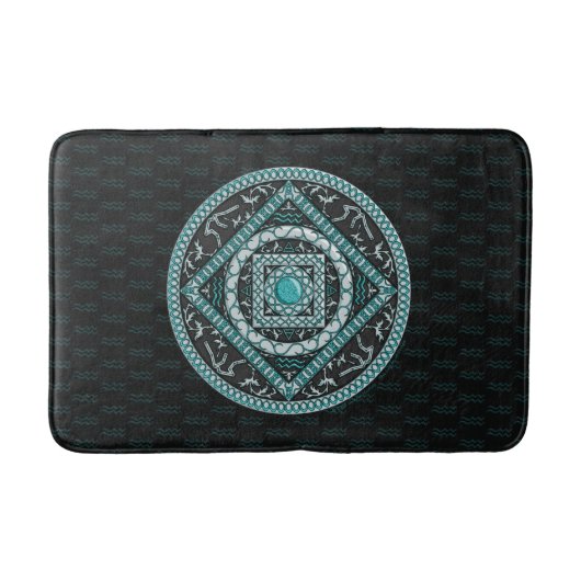 Aquarius Mandala Badmat (Voorkant)