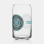 Aquarius Mandala Blikvorm Glas (Achterkant)