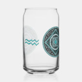Aquarius Mandala Blikvorm Glas (Links)