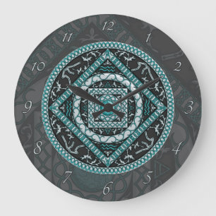Aquarius Mandala Clock Grote Klok
