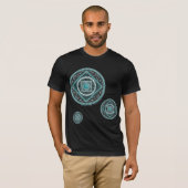 Aquarius Mandala Heren Donker Shirt (Voorkant volledig)