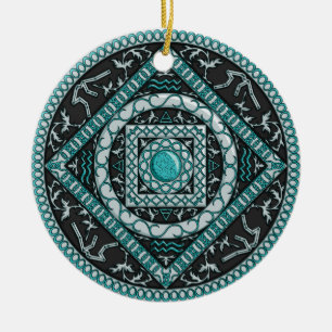 Aquarius Mandala Keramisch Ornament