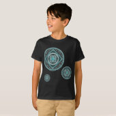 Aquarius Mandala Kind en Baby Donker Shirt (Voorkant volledig)