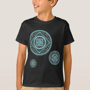 Aquarius Mandala Kind en Baby Donker Shirt