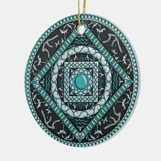 Aquarius Mandala Ornament (Links)
