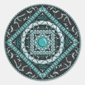 Aquarius Mandala Sticker (Voorkant)