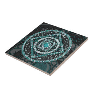 Aquarius Mandala Tegel Tegeltje