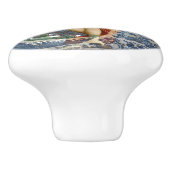 Aquarius Mermaid Gothic Blue Art Keramische Knop (Zijkant)