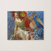 Aquarius Mermaid Gothic Blue Art Legpuzzel (Horizontaal)