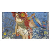 Aquarius Mermaid Gothic Blue Art Naambadge (Voorkant)