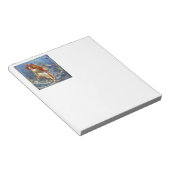 Aquarius Mermaid Gothic Blue Art Notitieblok (Schuin)