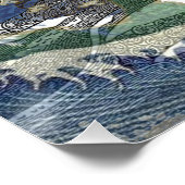 Aquarius Mermaid Gothic Blue Art Perfect Poster (Hoek)