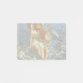 Aquarius Mermaid Gothic Blue Art Post-it® Notes (Voorkant)
