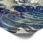 Aquarius Mermaid Gothic Blue Art Poster (Hoek)