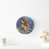 Aquarius Mermaid Gothic Blue Art Ronde Klok (Huis)