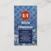 Aquarius Mermaid Gothic Blue Art Visitekaartje (Achterkant)