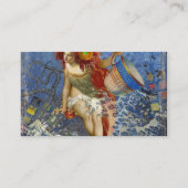 Aquarius Mermaid Gothic Blue Art Visitekaartje (Achterkant)