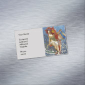 Aquarius Mermaid Gothic Blue Art Visitekaartje Magneet (Voorbeeld)
