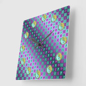 Aquarius & Metal Boar Vierkante Klok (Hoek)