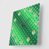 Aquarius & Metal Goat Vierkante Klok (Hoek)