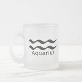 Aquarius-Mok Matglas Koffiemok (Links)