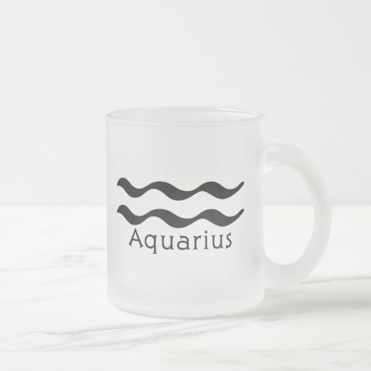 Aquarius-Mok Matglas Koffiemok (Rechts)